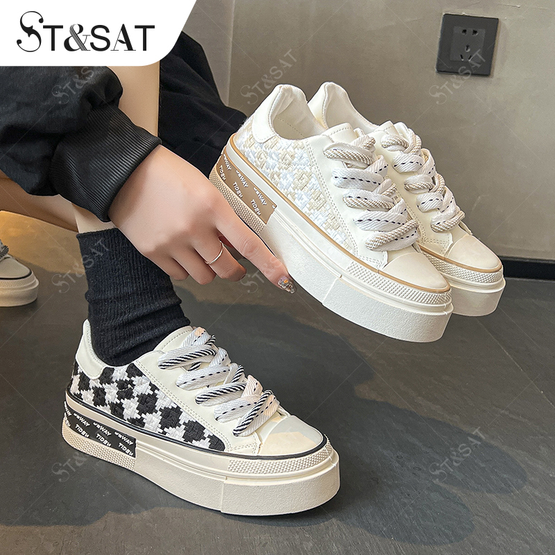 ST SAT Korean Fashion Flat Rubber Shoe For Women Shopee Philippines