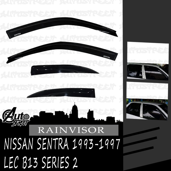 Nissan Sentra 1993 1997 LEC B13 Series 2 OEM Type Rain Guard Window