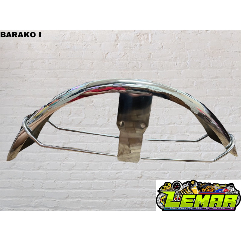 KAWASAKI BARAKO I FRONT FENDER TAPALODO STAINLESS STEEL Shopee