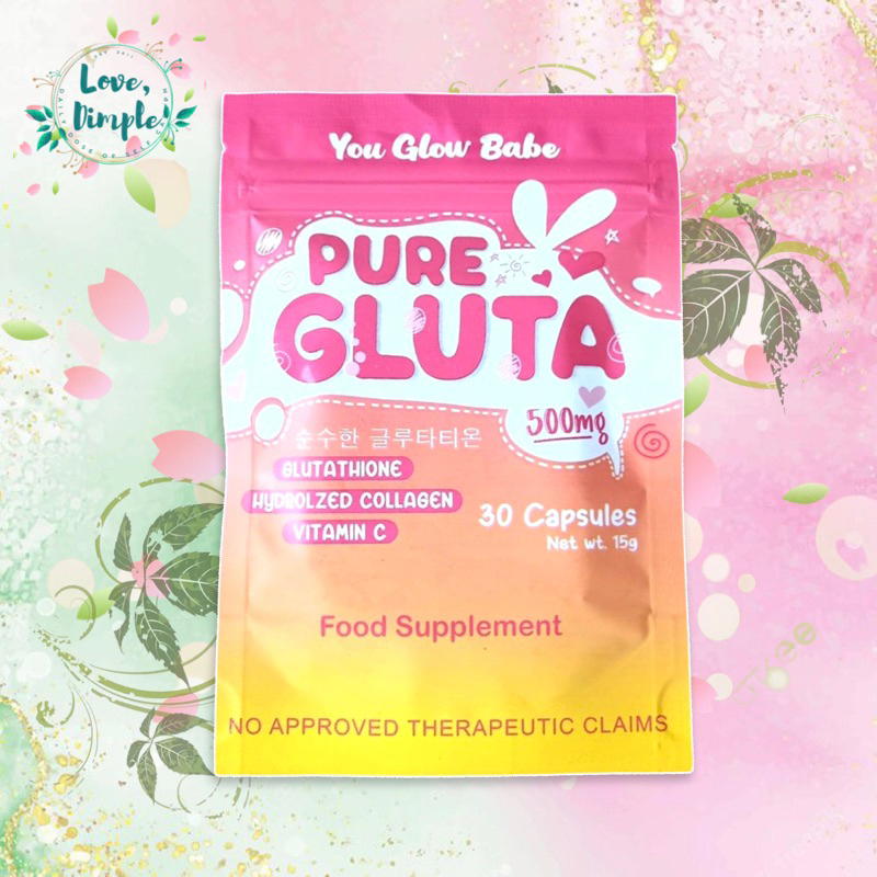 You Glow Babe Beauty White Pure Gluta 500mg 30 Capsules Shopee