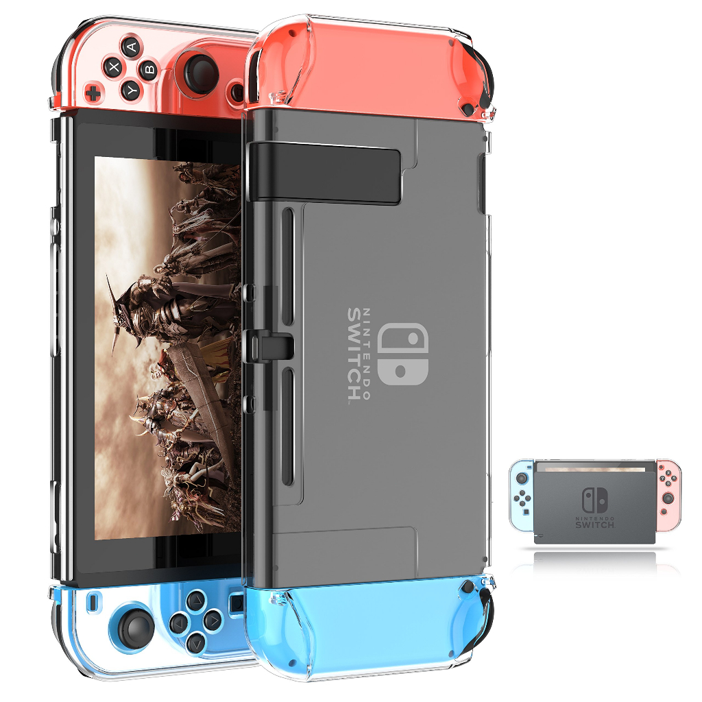 Dockable Clear Transparent Protective Case For Nintendo Switch OLED