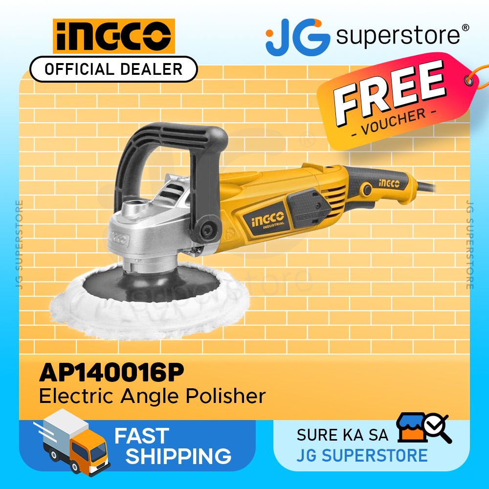 Ingco W Electric Angle Polisher W Variable Speed Extra Carbon