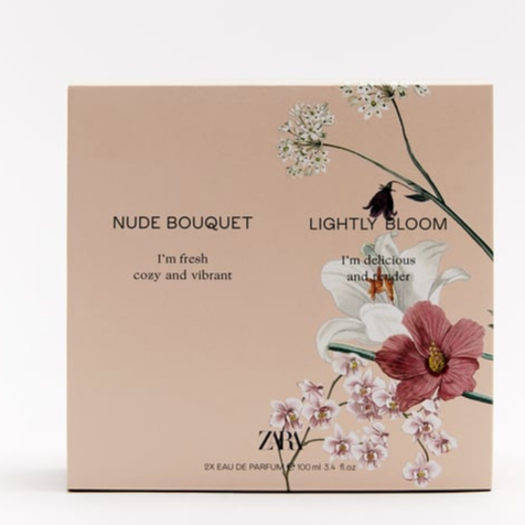 ZARA NUDE COLLECTION EDP NUDE BOUQUET LIGHTLY BLOOM FIELDS AT