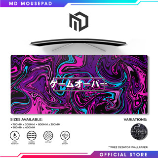 MD Mousepad Game Over Vaporwave Extended Large Gaming Mouse Pad