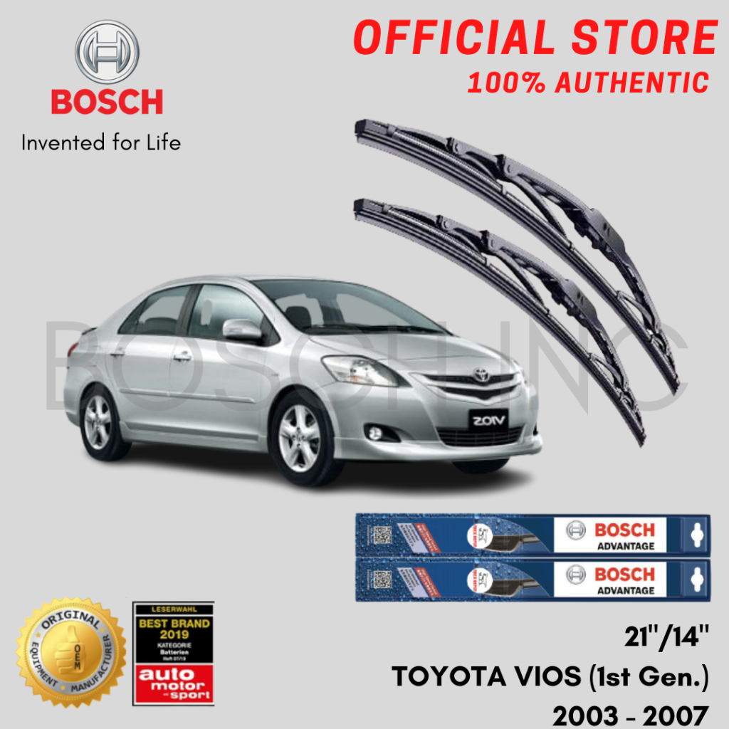 Bosch Advantage Wiper Blade Set For Toyota Vios St Gen