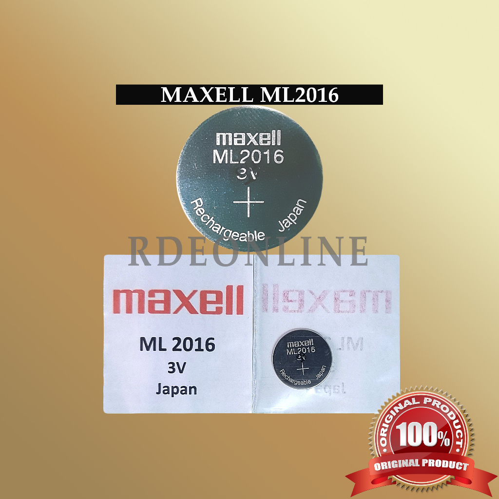 ML2016 ML 2016 MAXELL SOLAR RECHARGEABLE BATTERY Shopee Philippines