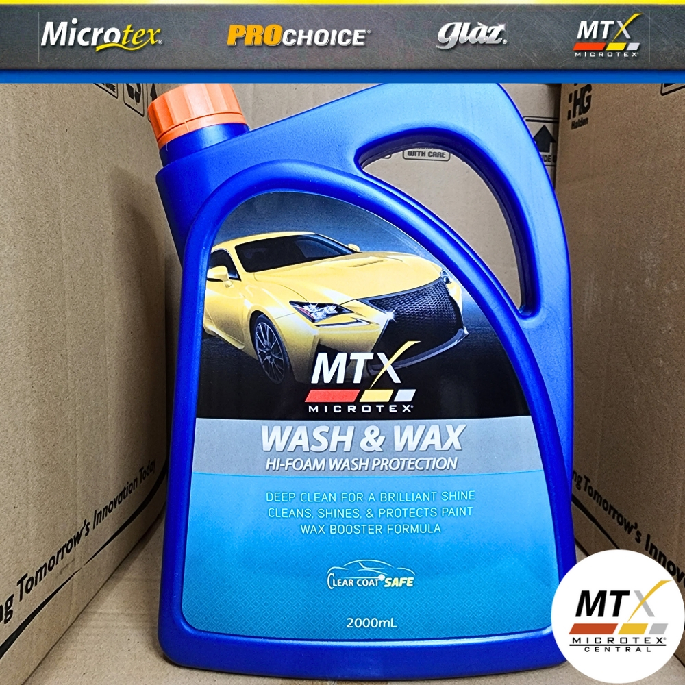 Microtex Mtx Car Shampoo Wash And Wax Liter Ml Shopee Philippines