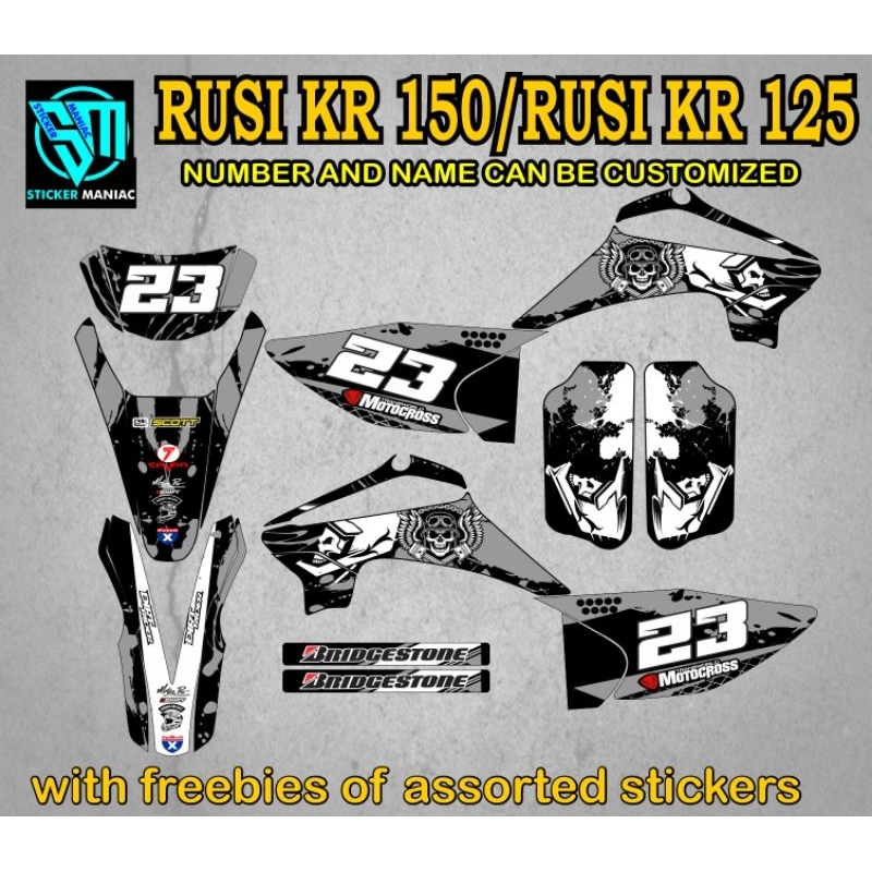 Rusi Kr Rusi Kr Full Body Decals Laminated Shopee Philippines