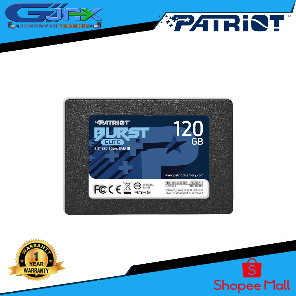 Patriot Burst Elite Gb Sata Iii Ssd Shopee Philippines