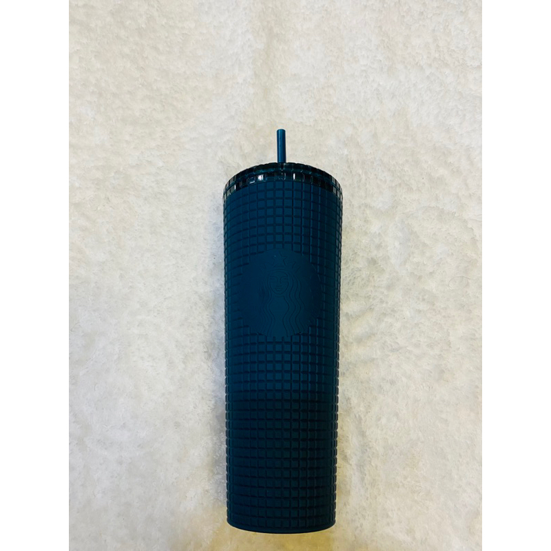 Starbucks Winter Release Navy Blue Grid Cold Cup Venti Tumbler