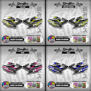 RAIDER 150 REBORN DECALS NEW R150 CARB 2023 WITH FREEBIES Shopee