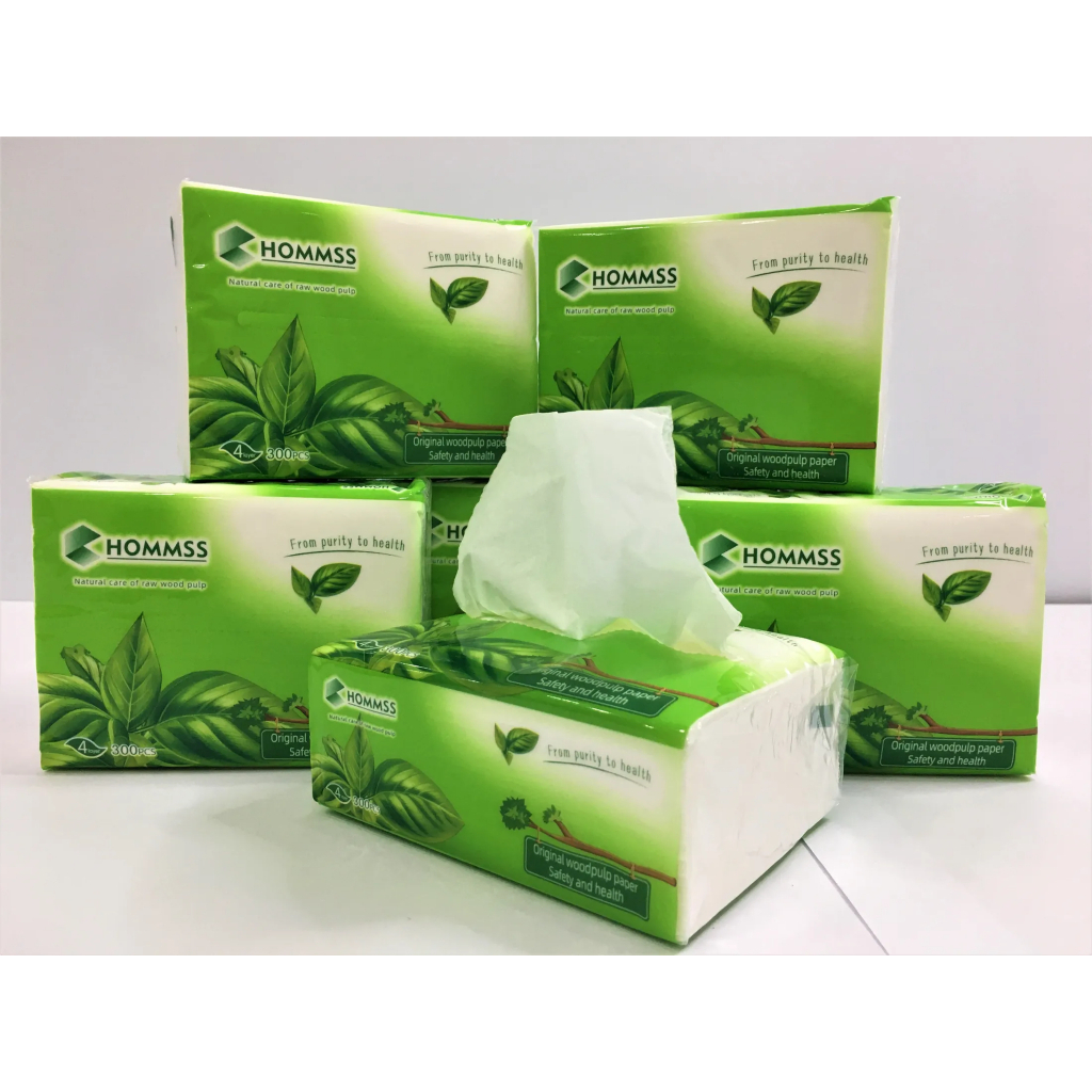 1 PC Organic Green Tea Facial Tissue Paper Towel 3 Ply Interfolded