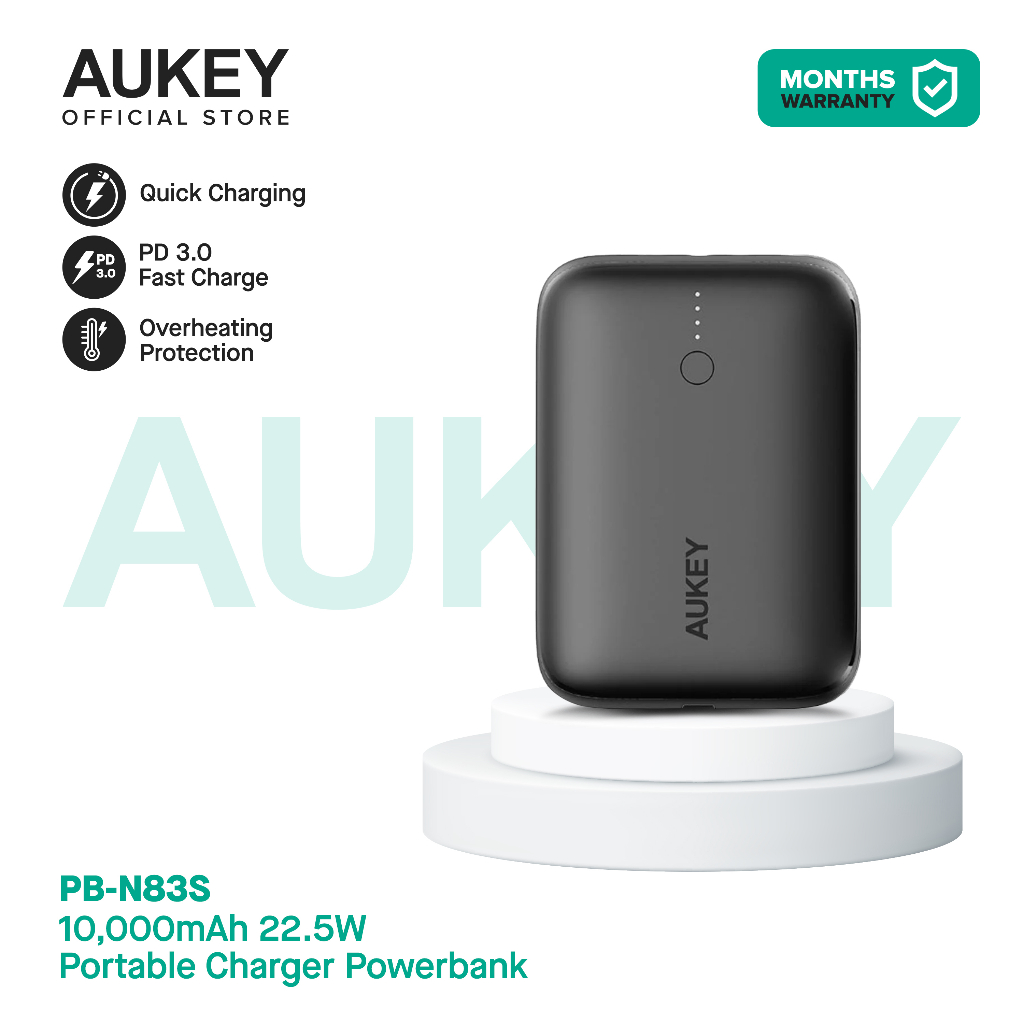 Aukey Pb N S Mah W Pd W Qc Fast Charging Powerbank