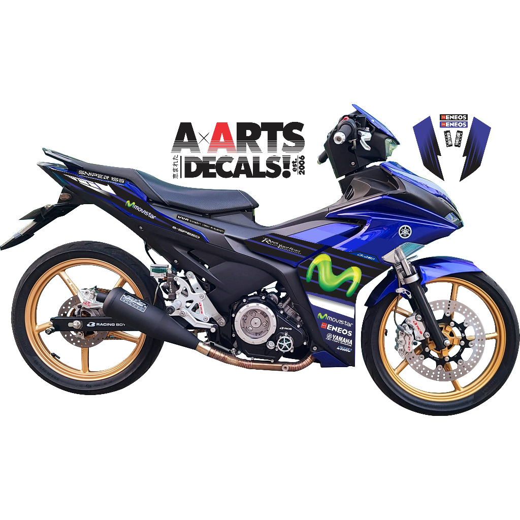 Movistar Sticker Decals ForYamaha Sniper 155 Shopee Philippines