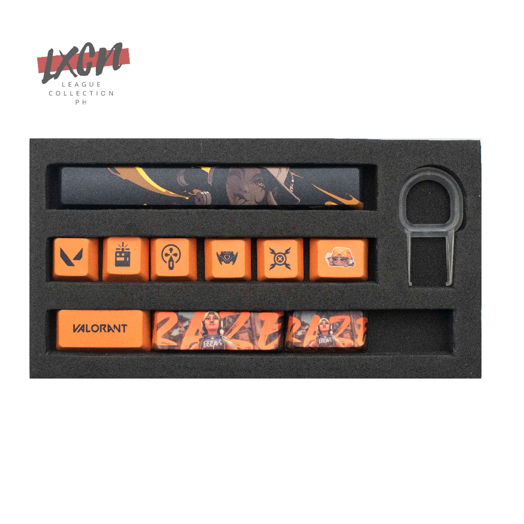 Valorant Raze Custom Pbt Dye Keys Oem Profile Mechanical Keyboard