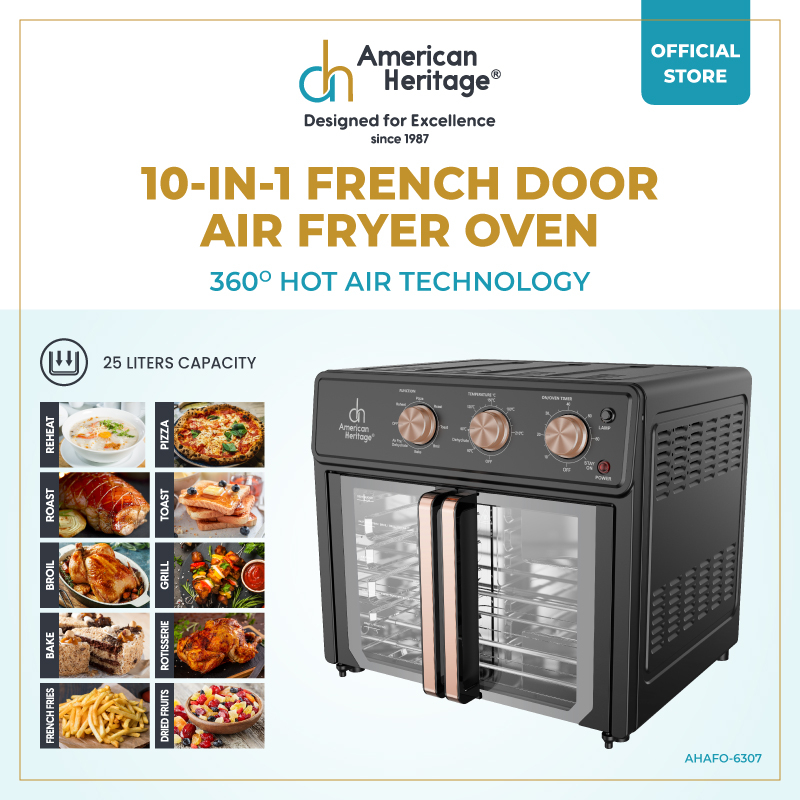 American Heritage In French Door Air Fryer Oven Ahafo