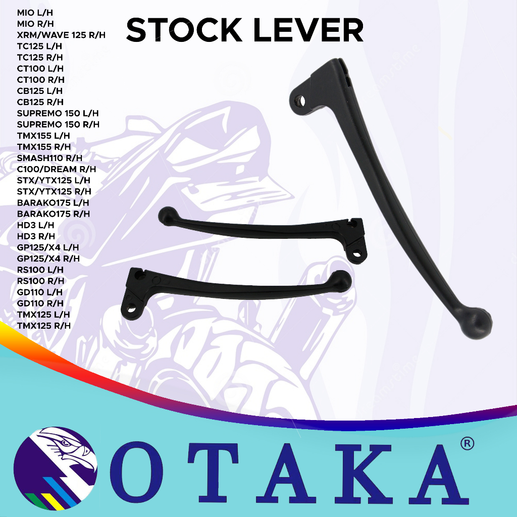 OTAKA STOCK LEVER BRAKE CLUTCH MIO XRM WAVE TC125 CT100 CB125