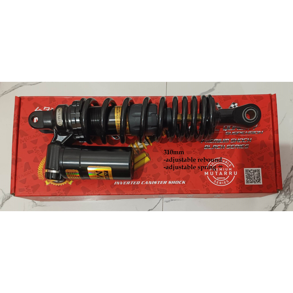 MUTARRU REAR SHOCK INVERTED GOLD SERIES PREMIUM SERIES V2 300MM 310MM