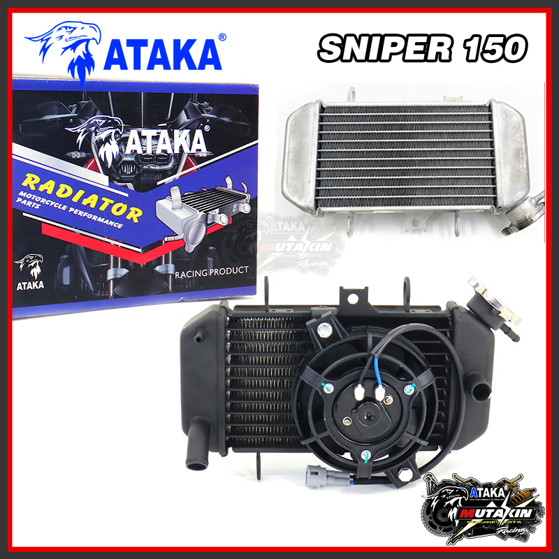 Ataka Radiator Water Tank Assey For Yamaha Sniper With Fan Shopee