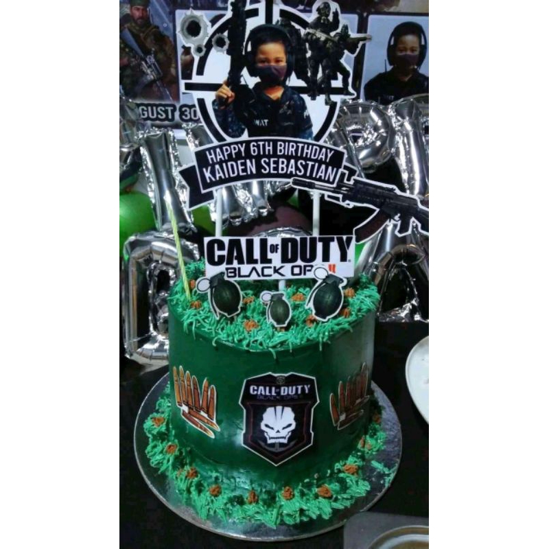 CALL OF DUTY CAKE TOPPER PERSONALIZE Shopee Philippines