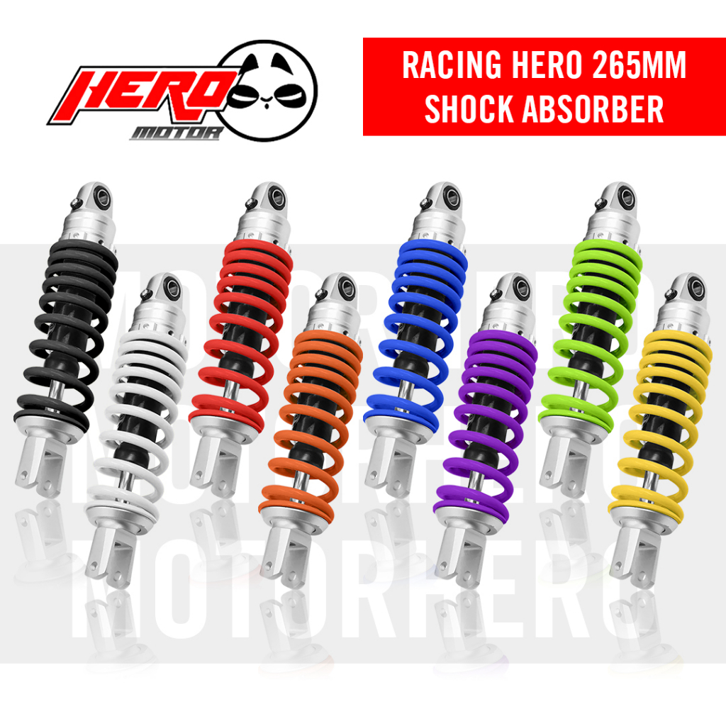 Racing Hero 265mm Shock Absorber For Mio Beat Click Skydrive Made In