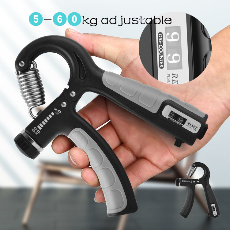 Kg R Shape Adjustable Countable Hand Grip Strength Exercise Grip