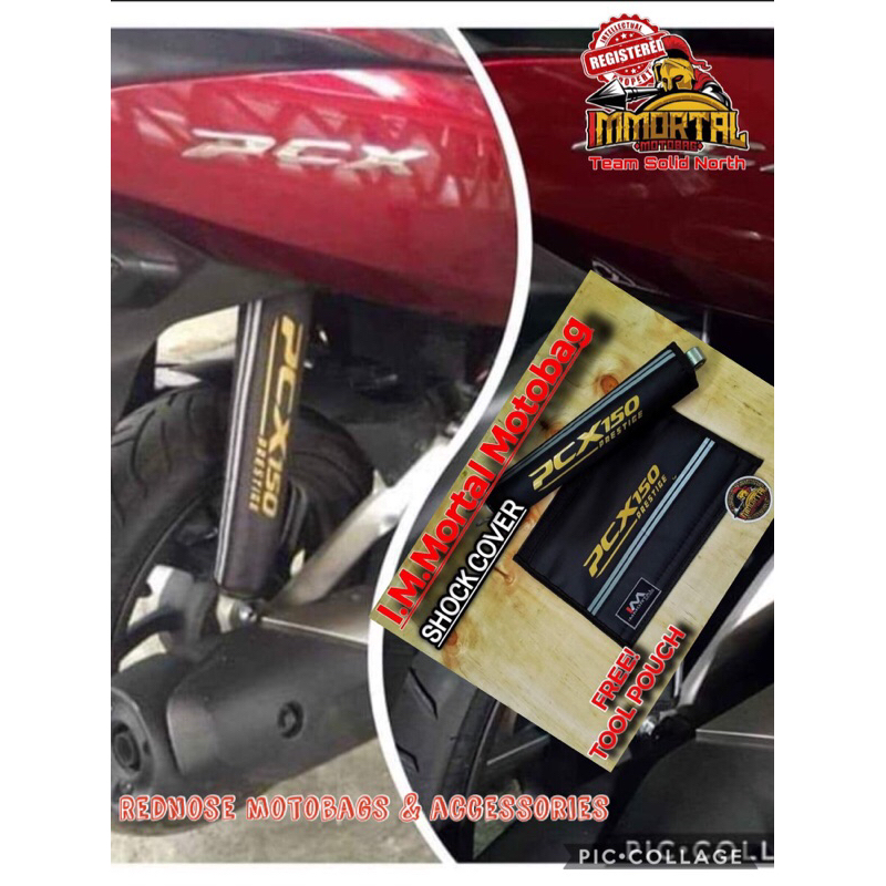 Pcx Shock Cover Gold Pair Free Tool Pouch Super Sale Price Drop