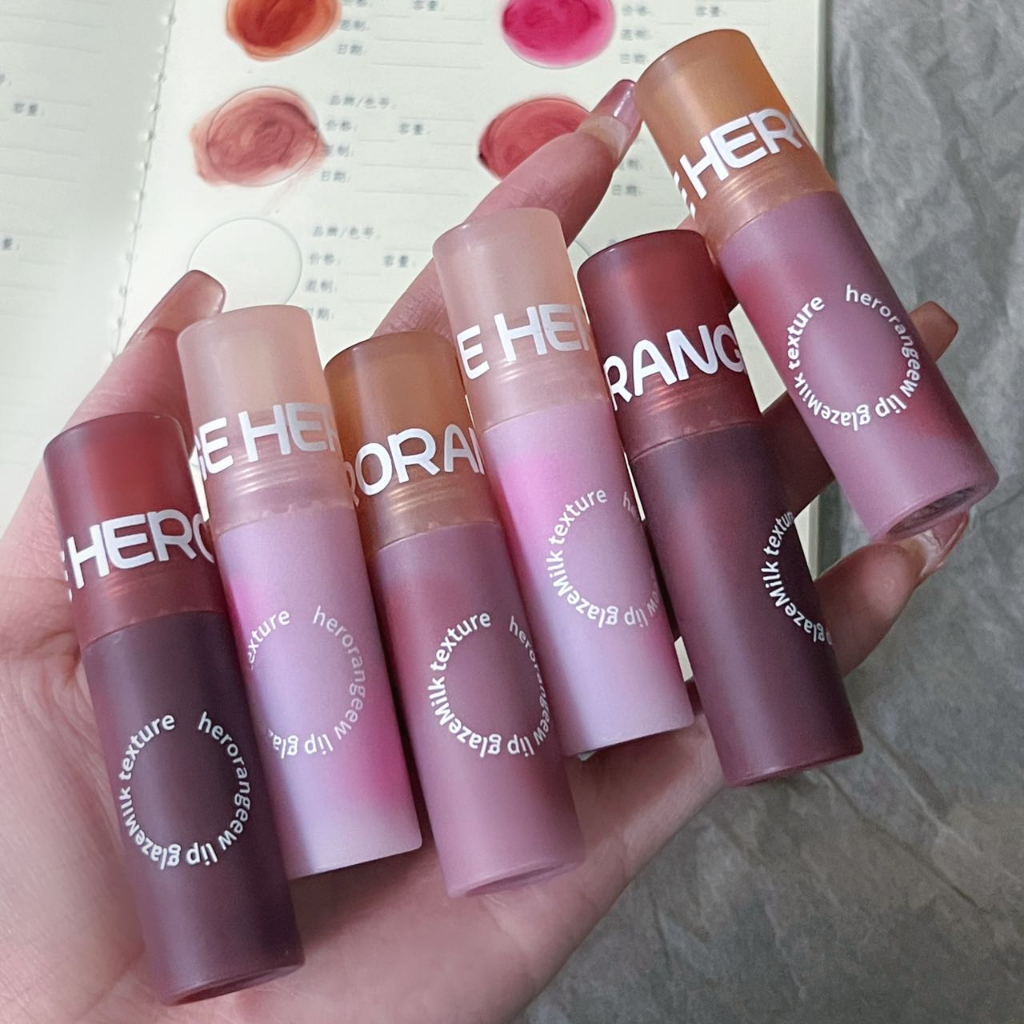 Supermy New Herorange Colorful Matte Lip Glaze Lip Gloss Shopee