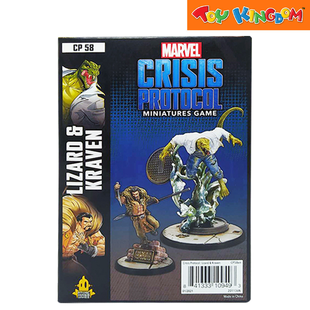 Marvel CP 58 Crisis Protocol Lizard Kraven Character Pack Shopee