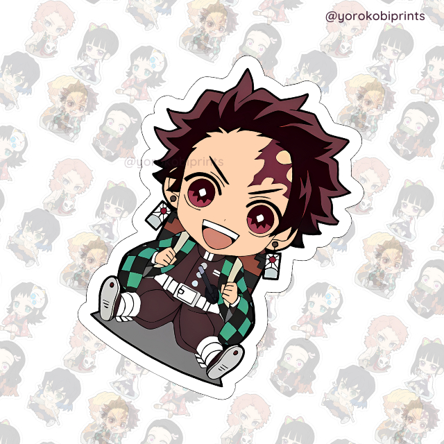 Demon Slayer Kimetsu No Yaiba Tanjiro Nezuko Chibi Waterproof