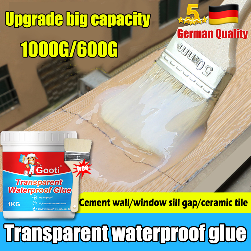 Gooti Transparent Waterproof Glue Sealant 1000g For Repair Roof Wall