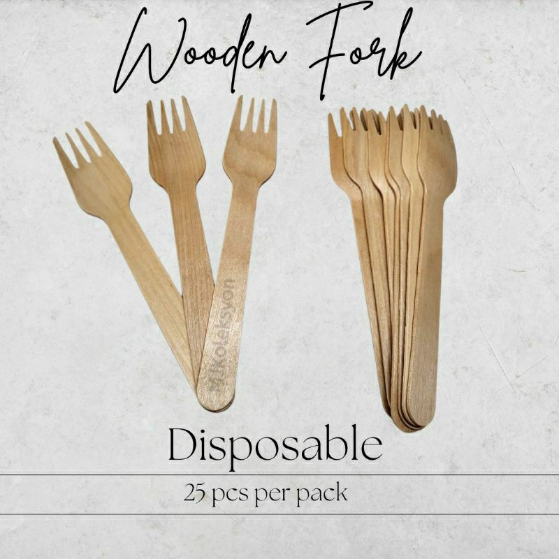 25pcs Spork Wooden Spork Plastic Spork Black And White Shopee Philippines