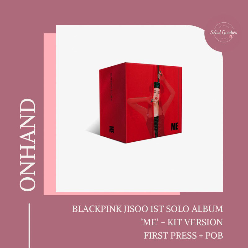 ONHAND BLACKPINK JISOO FIRST SINGLE ALBUM ME FIRST PRESS WITH KTOWN