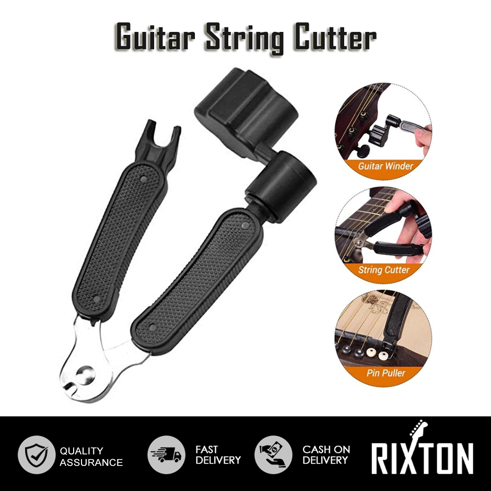 Rixton 3 In 1 Multifunctional Guitar Tool Guitar String Cutter Puller