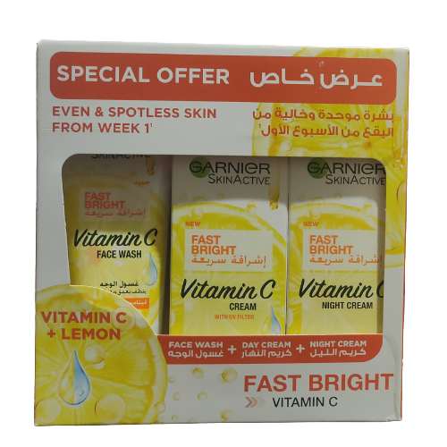 Garnier Skin Active Fast Bright Vitamin C Face Wash Ml Day Cream