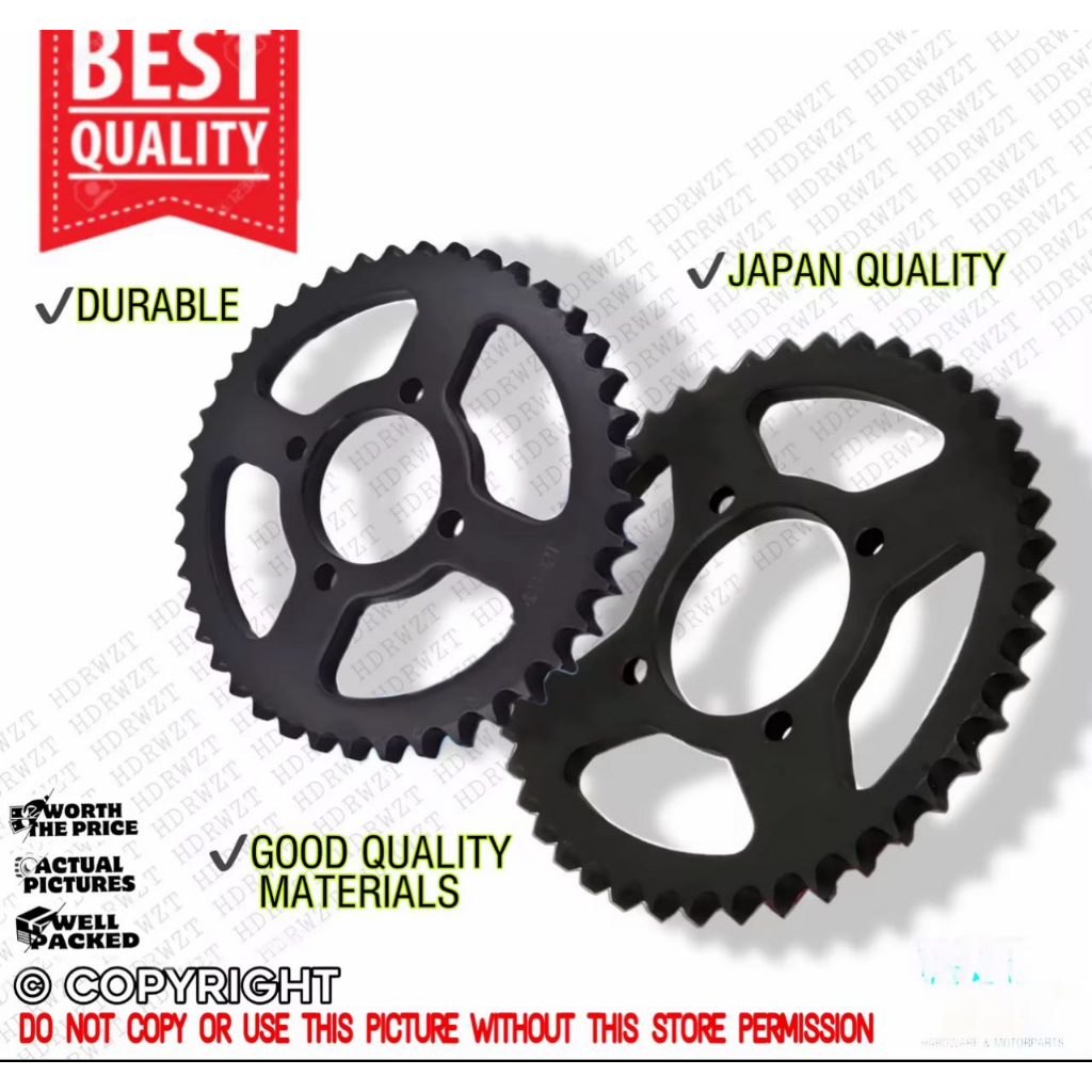 Wzt Rear Sprocket For Yamaha Rs Stx Ytx Sniper