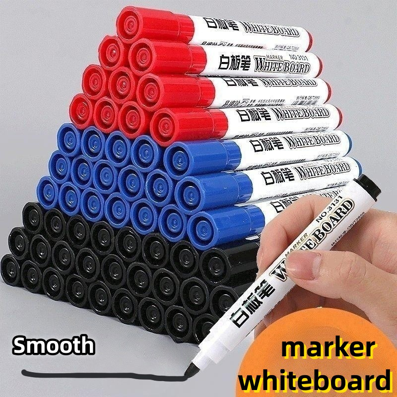 Pc Whiteboard Marker Erasing White Board Markers Red Blue Black Ink