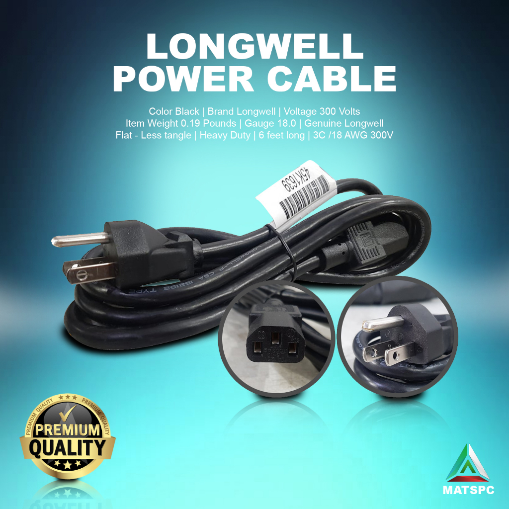 LONGWELL HEAVY DUTY POWER CABLE AND STANDARD POWER CABLE Shopee