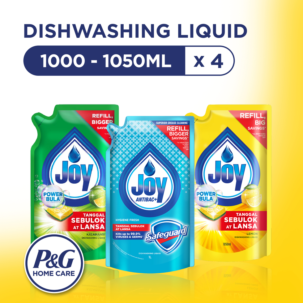 Joy Dishwashing Liquid Expert Antibac Kalamansi Lemon Bundle 1000ml