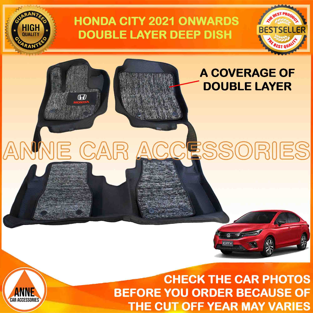 Double Layer D Deep Dish Matting For Honda City Onwards