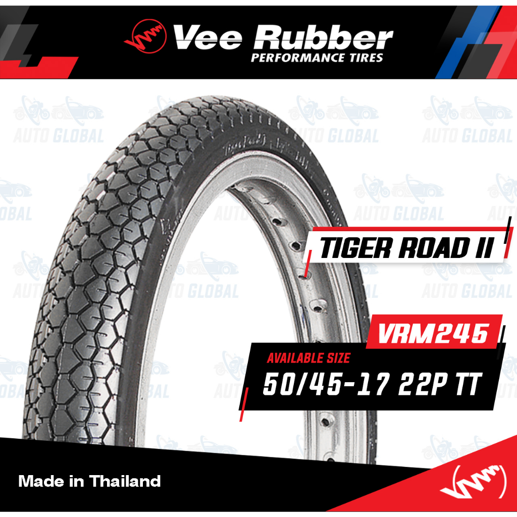 50 45 17 TT VEE RUBBER TIGER ROAD VRM245 50 45 17 TT Tubetype