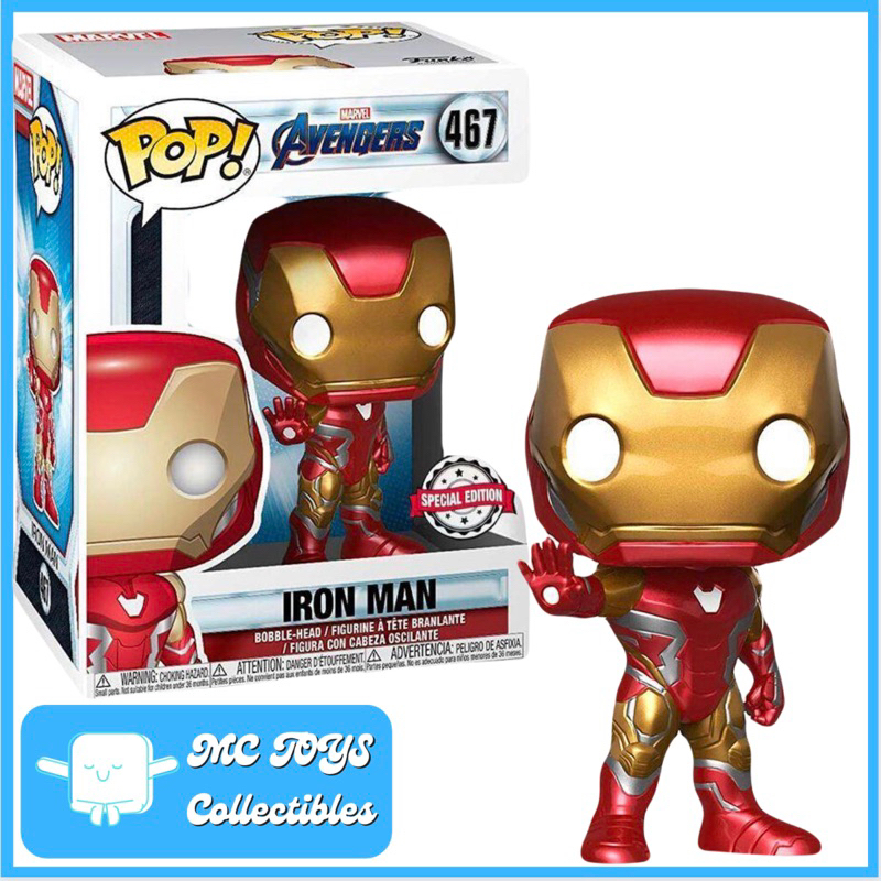 Funko POP Marvel The Avengers Iron Man Special Edition 467 Free