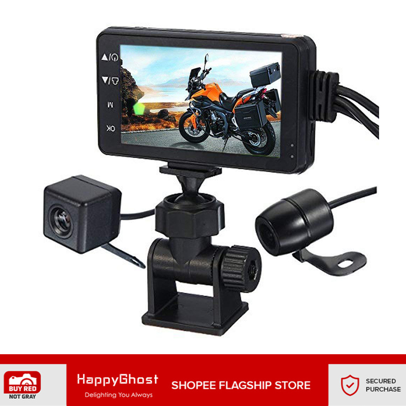 Motorbike Dash Cam Dvr Front Rear View Dash Camera Motorcycle Dash Cam