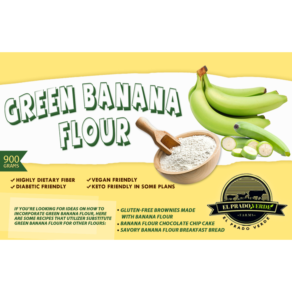 Pure Green Lakatan Banana Flour 900g Shopee Philippines