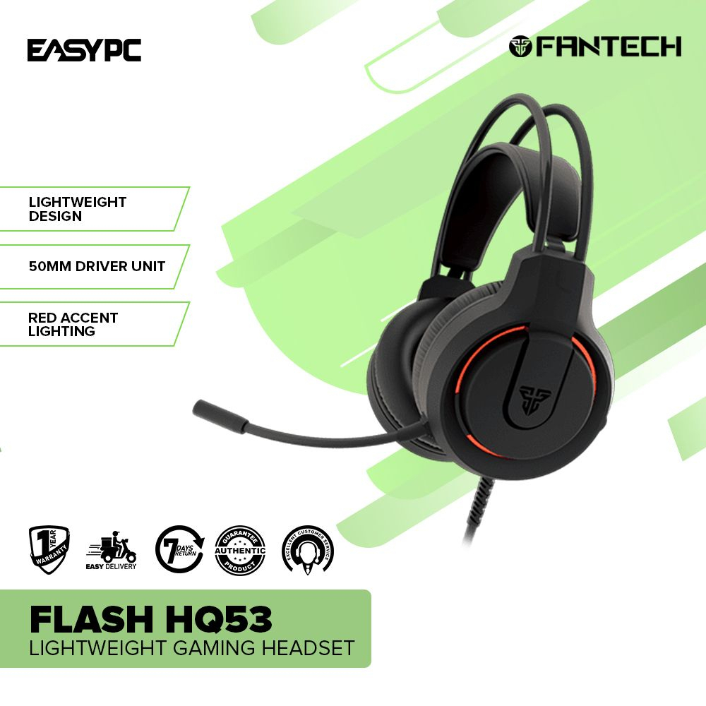 Easypc Fantech Flash Hq Lightwieght Gaming Headset Shopee Philippines