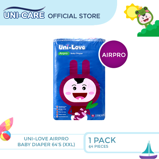 Uni Love Airpro Baby Diaper Big Pack 64 S XX Large Pack Of 1 Shopee