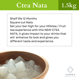 CTEA Nata De Coco 1kg Milkshake Toppings Fruit Tea Sinker Nata De