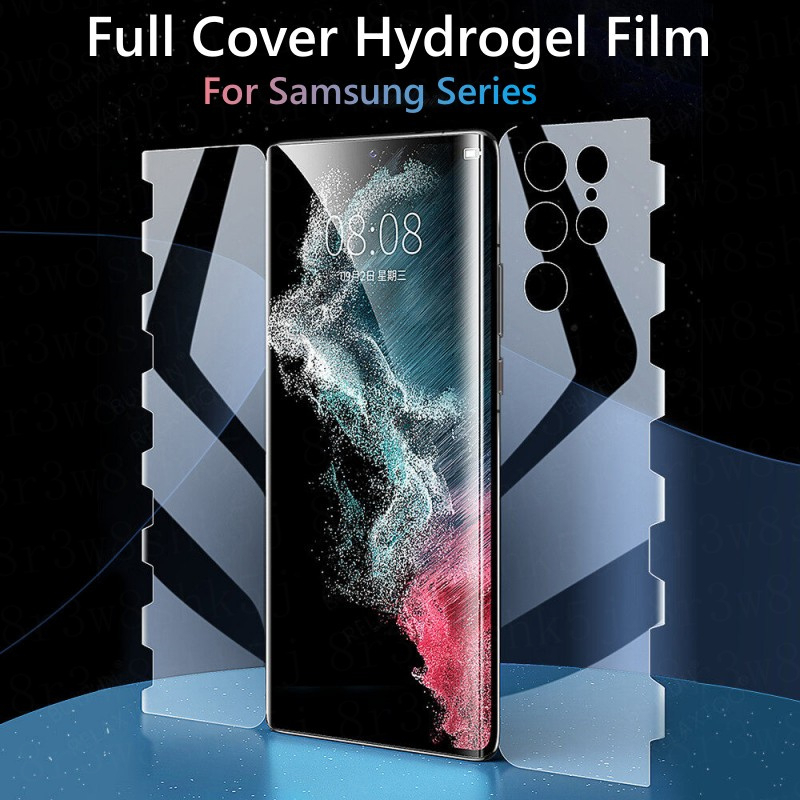 360 Full Cover Hydrogel Film For Samsung Galaxy S23 Ultra S22 Ultra