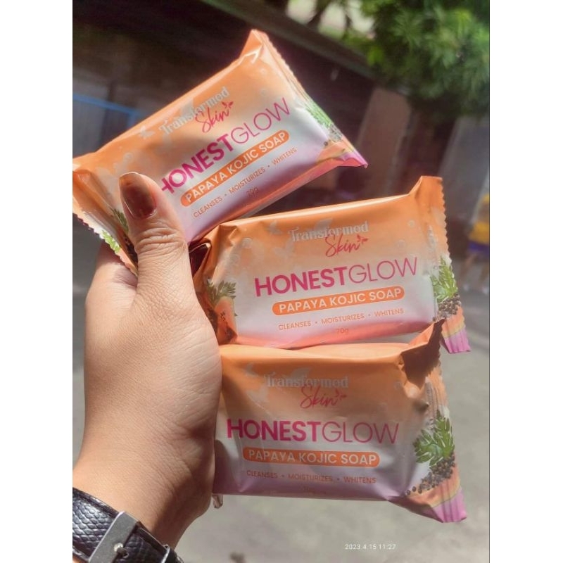 Honest Glow Papaya Kojic Soap WHITENING 3 For 100 Shopee Philippines