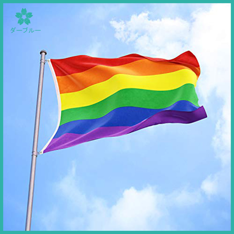 Gay Pride Flags With Sticks Rainbow Handheld Waving Flag Lgbt Banner